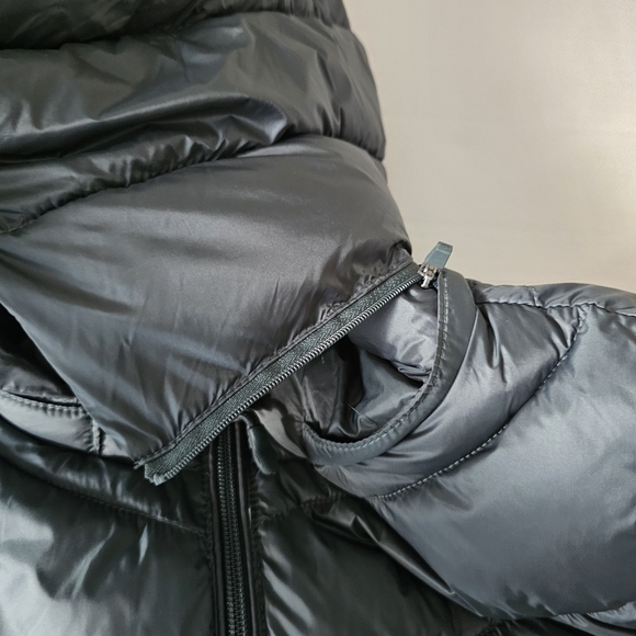 Charter Club Dark Green Puffer Vest Size L Zip Front Removable Hood NWT - Picture 4 of 15